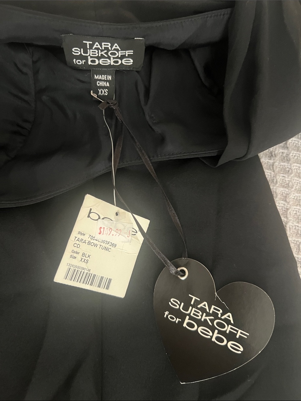 bebe Black Plunging V-Neck Mini Dress - Picture 6 of 6